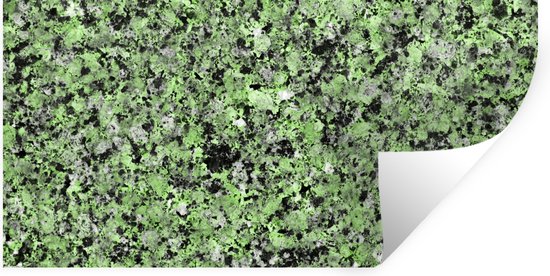 Muurstickers - Graniet - Groen - Zwart - Kristallen - 120x60 cm - Plakfolie  | bol.com