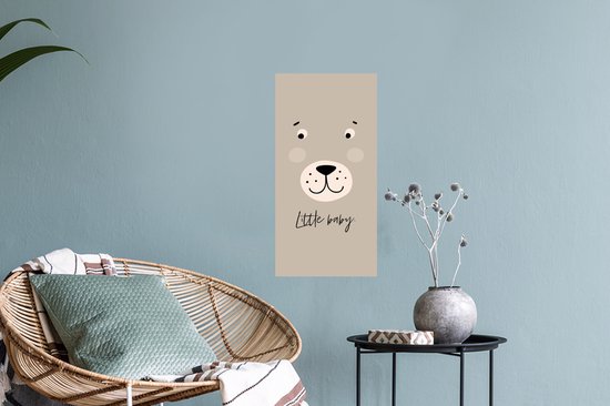 Stickers muraux - Citations - Petit Bébé - Bébé - Dictons - Kids - Enfants - Garçons - Meiden - 20x40 cm - Feuille adhésive