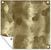 Poster de Jardin Or - Abstrait - Peinture - 200x200 cm