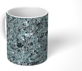 Mok - Graniet - Kristallen - Blauw - Zwart - 350 ML - Beker - Uitdeelcadeautjes