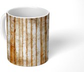 Mok - Koffiemok - Hout - Planken - Patronen - Mokken - 350 ML - Beker - Koffiemokken - Theemok