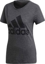 adidas Winners Crew Shirt Dames - Vrouwen - donkergrijs - maat: XS -