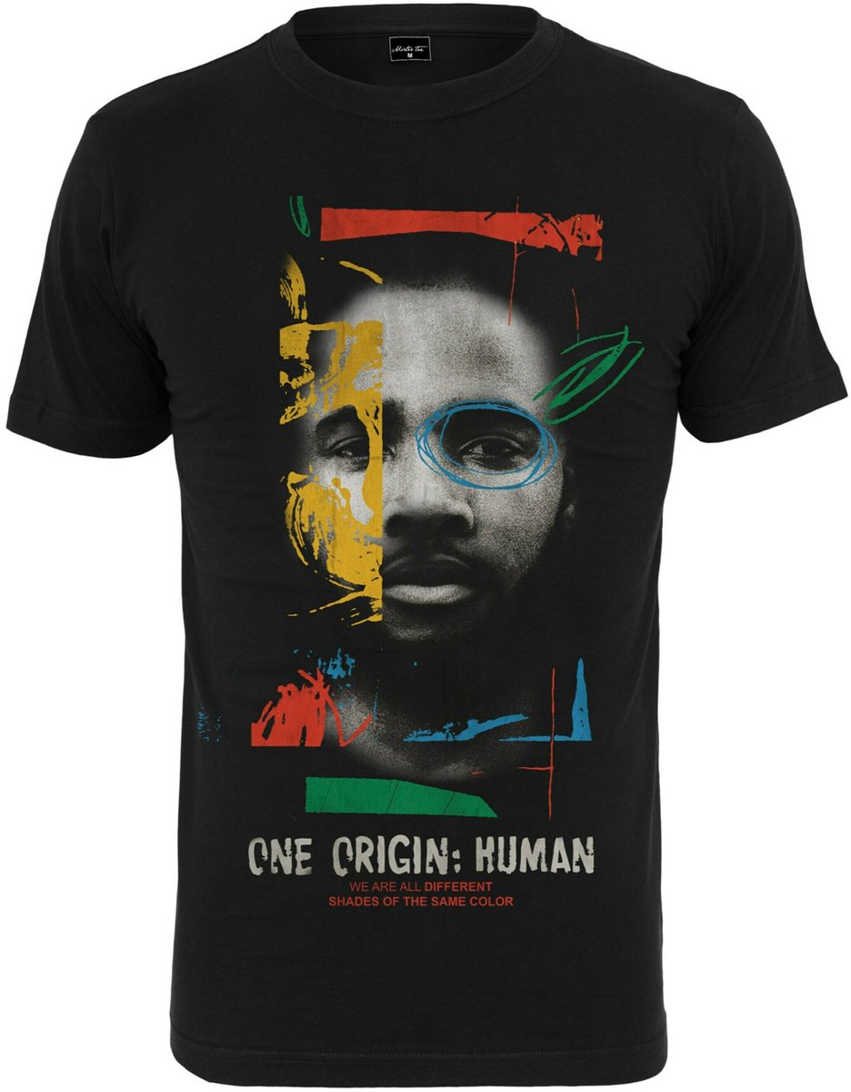 Urban Classics Heren Tshirt -S- One Origin Human Zwart