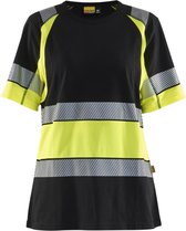 Blaklader 3410-1030 hirt High Vis - Zwart/High Vis Geel - XXXL