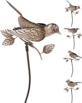 Pro Garden Tuinprikker vogel op stok brons (1 stuk) assorti