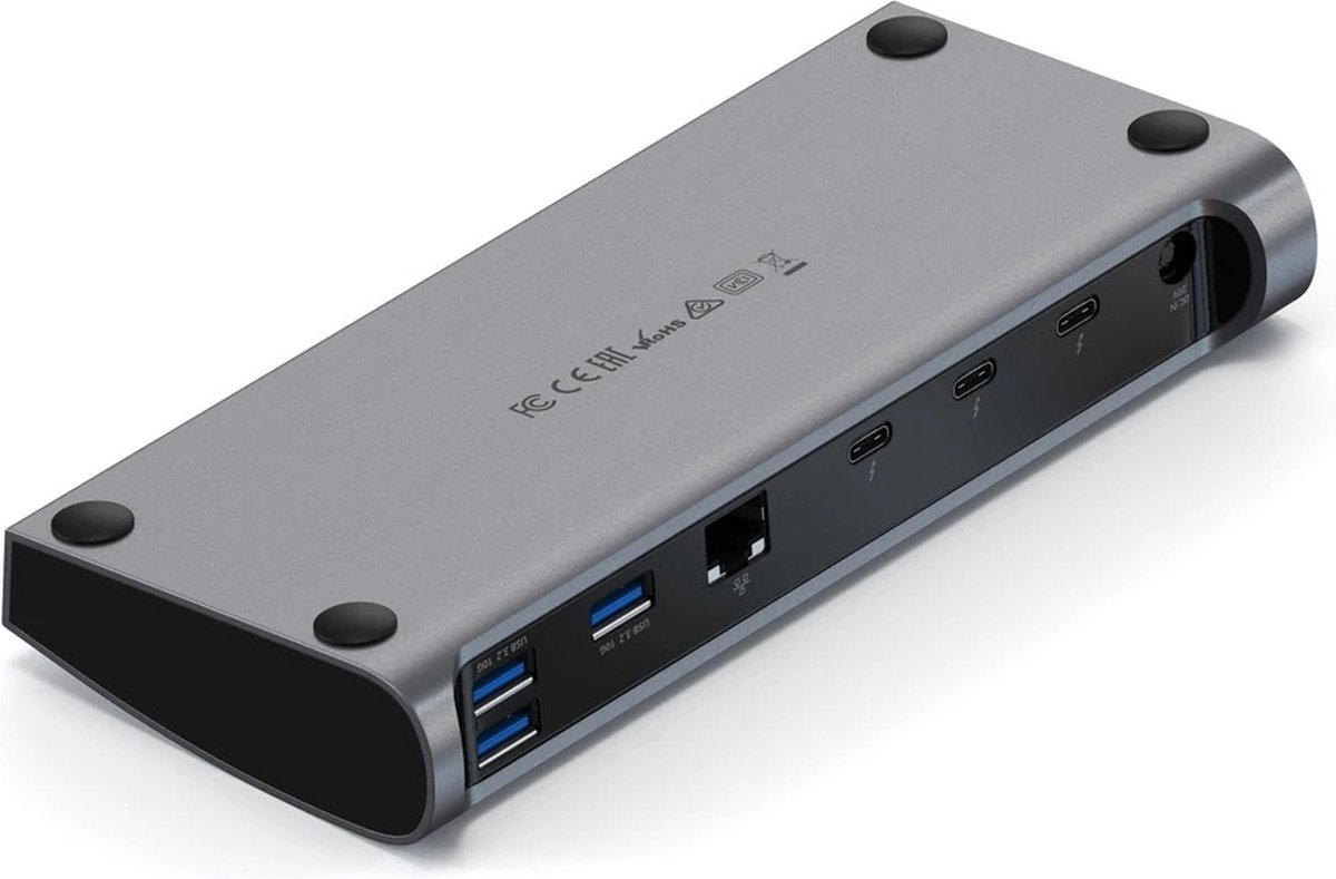 Satechi, Thunderbolt 4 multiport alles-in-één dockingstation met netadapter - Grijs