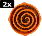 2x SLO-BOWL FEEDER CORAL ORANJE