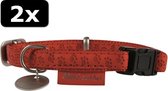 2x MACLEATHER HB ROOD 20MMX35-50CM