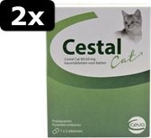 2x CESTAL CAT 80/20 MG KAUWTBL 2TBL