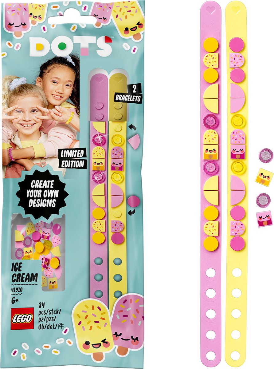 LEGO Dots 41909 Les Bracelets Sirènes, Kit Création Bijoux DIY