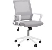 Bureaustoel - Ergonomische Bureaustoel - Comfort - Wit/Grijs - 60x50x48