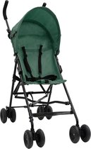 vidaXL Kinderbuggy staal groen en zwart