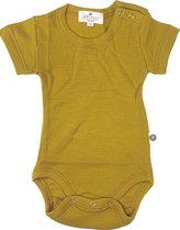 Lille Barn - Romper met korte mouw -  Merinowol - Maat 80 Green moss