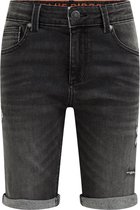 WE Fashion Jongens regular fit denimshort van jog denim