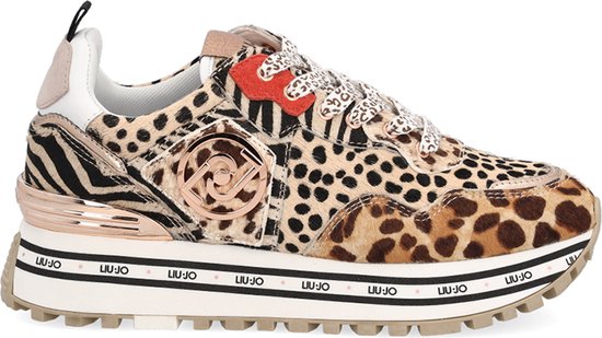 Liu Jo Maxi Wonder 1 Dames Sneakers Leopard Maat 36 bol