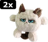 2x GRUMPY CAT KATTENKOP 20CM