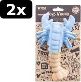 2x LATEX KREEFT BLAUW 18,5CM