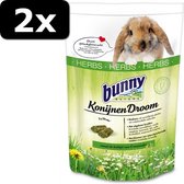 2x KONIJNENDROOM HERBS 1,5KG