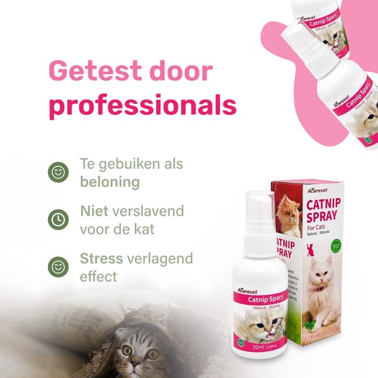 Catnip Spray - 100% natuurlijk - Kattenkruid spray - Catnip speelgoed