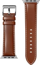 LAUT Oxford Leren Bandje voor Apple Watch Series 6 (44mm) - Bruin