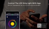 LED Strip smart -1 meter - WiFi - App - USB - voor TV/PC - siliconencoating - zelfklevend , RGB5050 voor 24 inch-60 inch tv, spiegel, pc, Bias APP-bediening