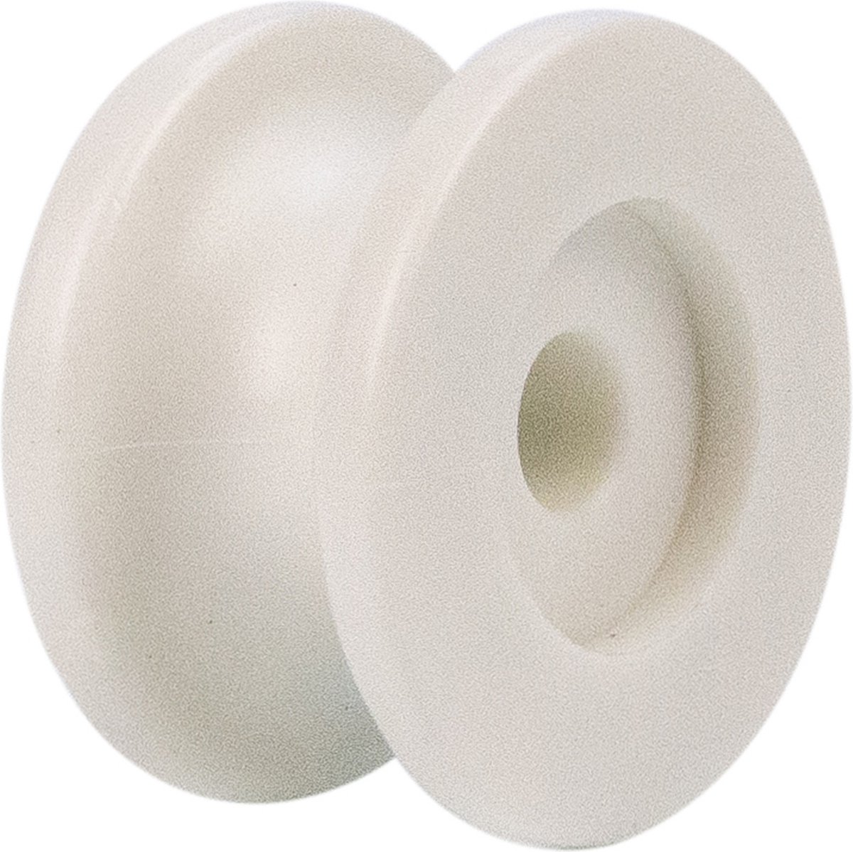 Afdekzeilwinkel - Elastisch koordhouder rond carrosseriehaak nylon 25mm wit 10 stuks