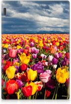 Housse pour tablette Lenovo Tab 10 | Tab 2 A10-30 Étui photo Idéal comme cadeau de fête des mères Tulipes avec côtés transparents