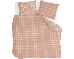 Walra Dekbedovertrek Remade Dots & Squares - 240x220 - 100% katoen - Terra