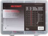 VOLTCRAFT 1417395 Krokodillenklemmen-set Zwart, Rood Lengte: 230 mm 42 stuk(s)