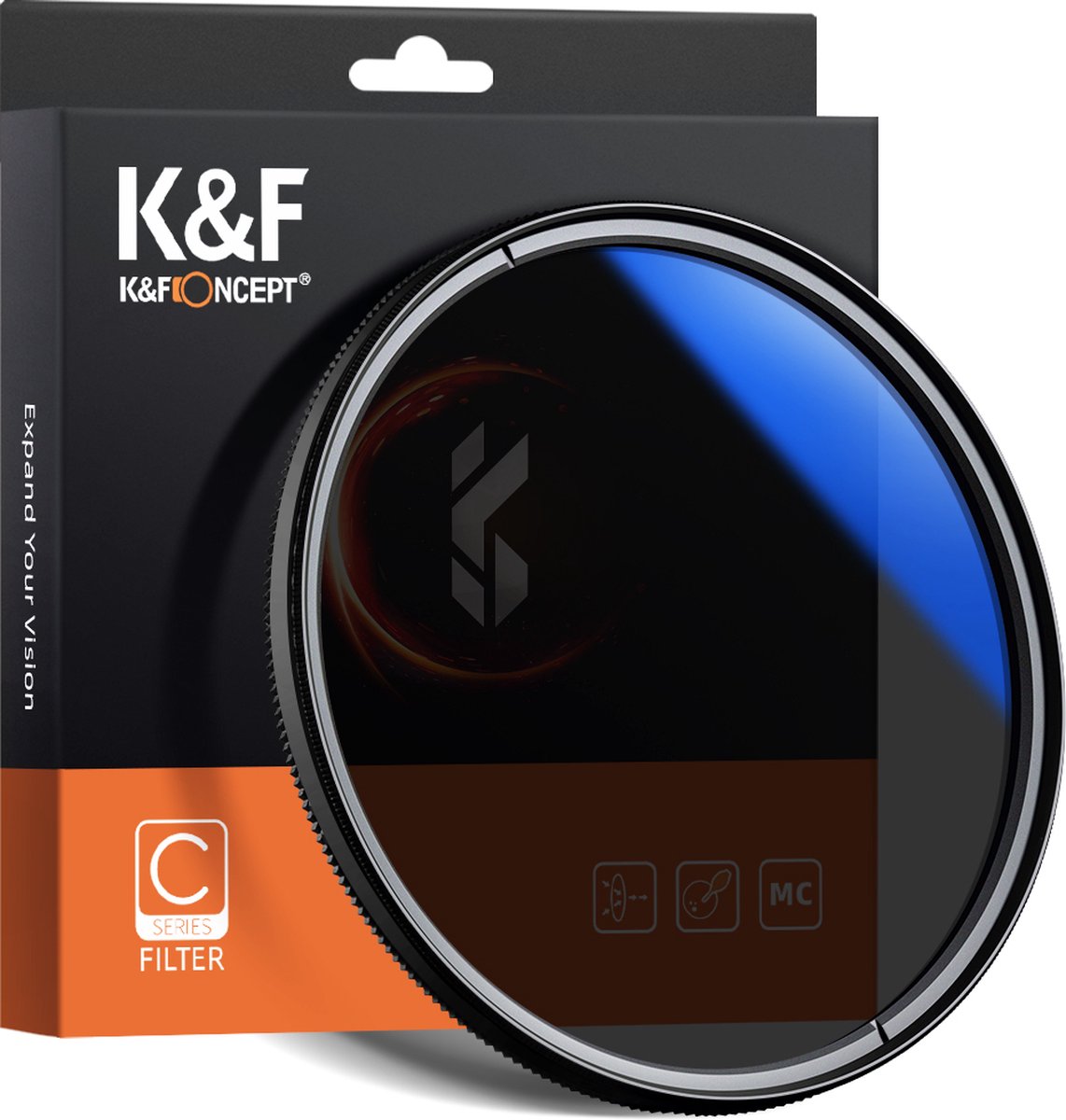 K&F Concept 82mm CPL circulair polarisatiefilter HMC slim
