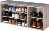 LOODS 21 Superb Schoenenkast met Zitkussen - Schoenenbank - Schoenenrek - Schoenen Opbergsysteem - 105x48x30