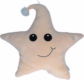 RONDOM DE CRIB Light Up Star-knuffel - donkerroze / beige