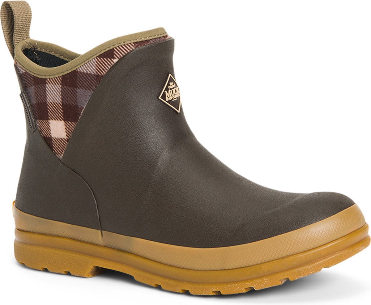 Muck Boot Muck Originals Pull On Ankle /Plaid Bruin
