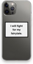 Case Company® - iPhone 12 Pro Max hoesje - Fight for my fairytale - Soft Cover Telefoonhoesje - Bescherming aan alle Kanten en Schermrand