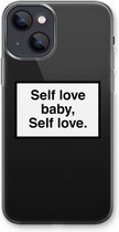 Case Company® - iPhone 13 mini hoesje - Self love - Soft Cover Telefoonhoesje - Bescherming aan alle Kanten en Schermrand