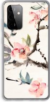 Case Company® - Samsung Galaxy A72 hoesje - Japanse bloemen - Soft Cover Telefoonhoesje - Bescherming aan alle Kanten en Schermrand