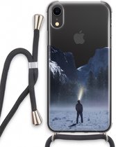 Case Company® - iPhone XR hoesje met Koord - Wanderlust - Telefoonhoesje met Zwart Koord - Extra Bescherming aan alle Kanten en Over de Schermrand