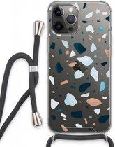 Case Company® - iPhone 13 Pro Max hoesje met Koord - Terrazzo N°13 - Telefoonhoesje met Zwart Koord - Extra Bescherming aan alle Kanten en Over de Schermrand