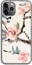 Case Company® - iPhone 11 Pro hoesje - Japanse bloemen - Soft Cover Telefoonhoesje - Bescherming aan alle Kanten en Schermrand