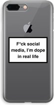 Case Company® - iPhone 8 Plus hoesje - I'm dope - Soft Cover Telefoonhoesje - Bescherming aan alle Kanten en Schermrand