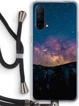 Case Company® - OnePlus Nord CE 5G hoesje met Koord - Travel to space - Telefoonhoesje met Zwart Koord - Bescherming aan alle Kanten en Over de Schermrand