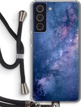 Case Company® - Samsung Galaxy S21 FE hoesje met Koord - Nebula - Telefoonhoesje met Zwart Koord - Bescherming aan alle Kanten en Over de Schermrand