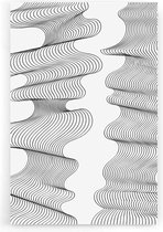 Walljar - Abstract Line Art IV - Muurdecoratie - Poster