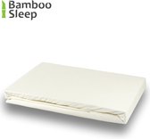 BambooSleep - 100% Bamboe hoeslaken voor matras | 160x200x30 cm | Puur Bamboe | Zijdezacht | Temperatuur Regulerend | Kleur ivoor
