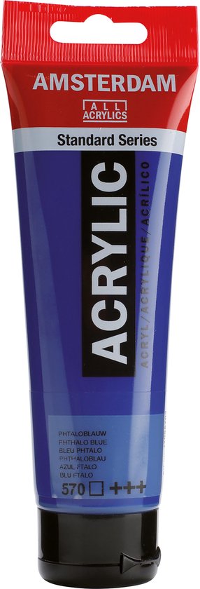 Peinture acrylique standard d'Amsterdam 120ml 570 Bleu Phtalo
