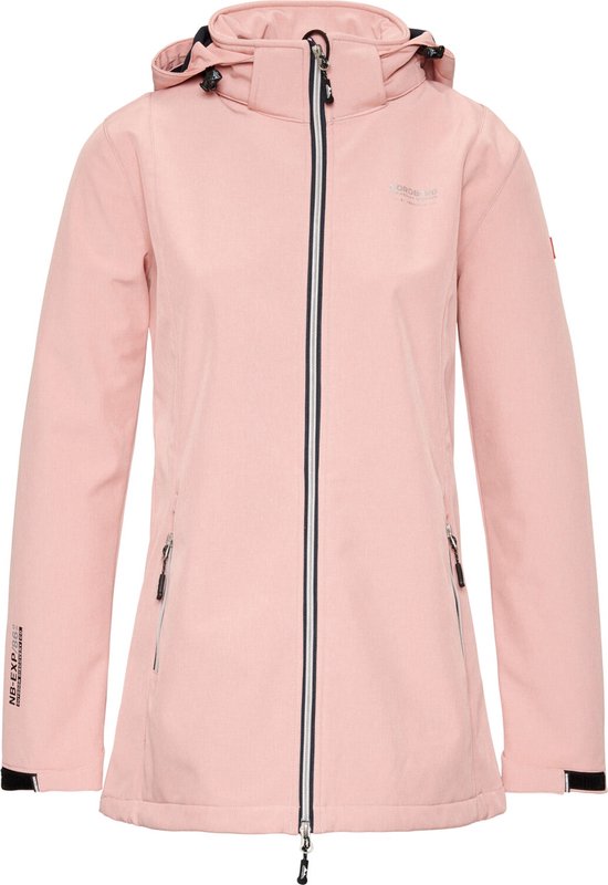 Nordberg Ronda - Softshell Plein air Summer Jacket Women - Pink Melange - Taille XL