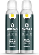 Vloeibare Visolie Omega 3 - Lemon - 2x 250 ml - Hoge EPA & DHA