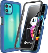 Motorola Edge 20 Lite Hoesje Hybride Full Protect Blauw