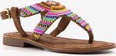 Groot leren meisjes sandalen - Bruin - Maat 32 - Echt leer