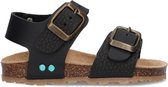 BunniesJR Bonny Beach Jongens Sandalen - Zwart - Imitatieleer - Gesp